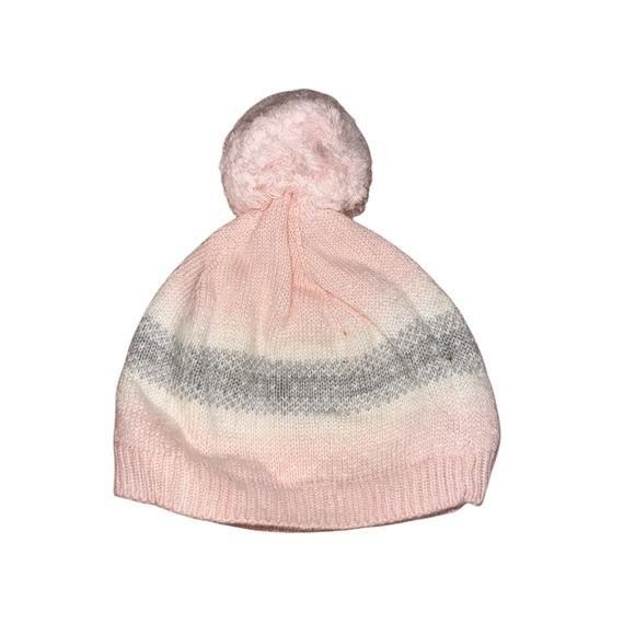 Janie and Jack Beanie Hat Pink Size 0-3 Months - Picture 2 of 5